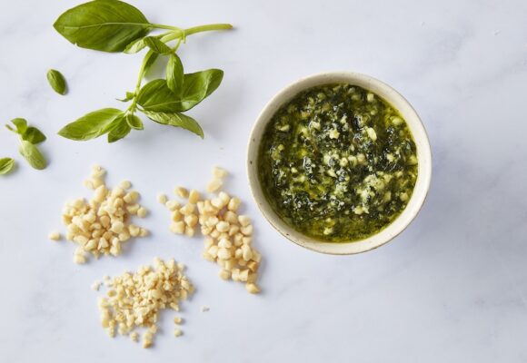 Macadamia nut pesto