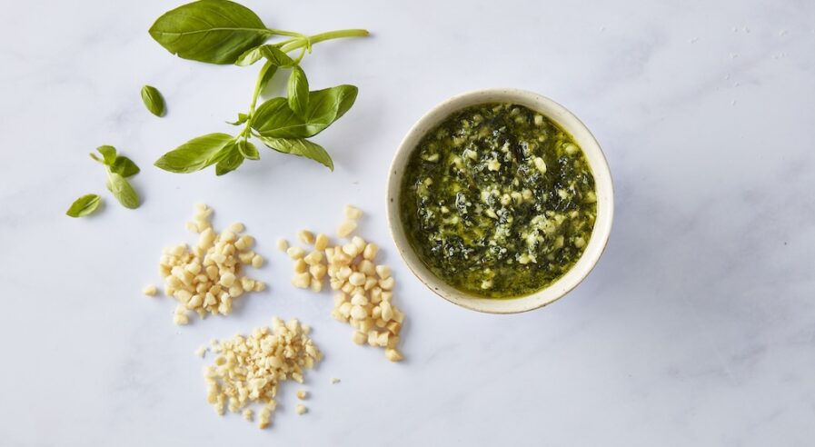 Macadamia nut pesto